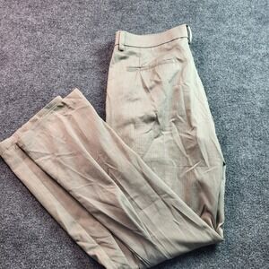 Haggar Clothing Straight Fit Performance Slacks Men's 34x32 Beige Pants